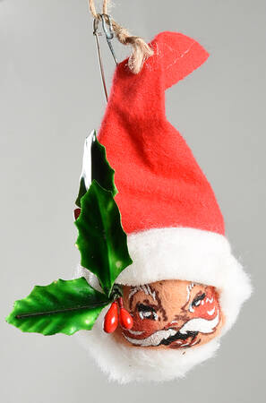 Annalee Christmas Ornaments Santa Head Pin - No Box