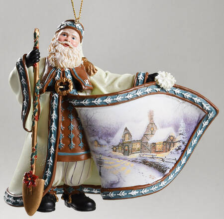 Old World Santa White Christmas Dream Santa - No Box