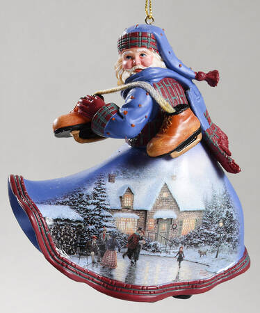 Old World Santa At The Skaters Pond Santa - No Box