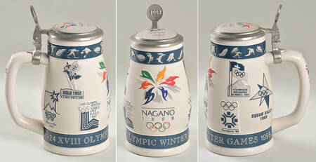 Olympic Games Steins 1998 Nagano Japan-Ceramarte - Boxed