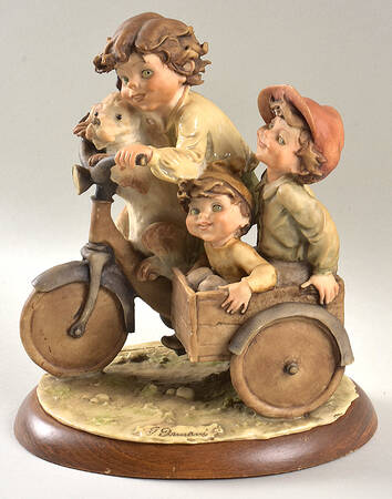Gulliver's World Boys On Bicycle - No Box