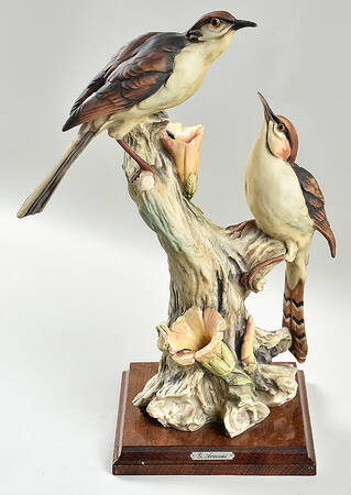 Birds Pair Of Birds On Branch - No Box