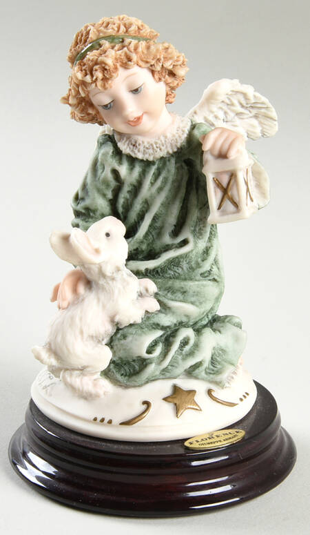 Angels Cherub With Rabbit - Boxed