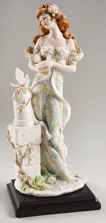 Spring Melodies Lady With Doves - Boxed