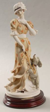 Golden Age Dear Friends-Lady With Poodle - No Box