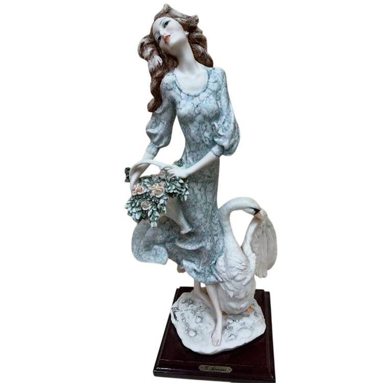 People with Animals-Birds Girl With Swan - Boxed