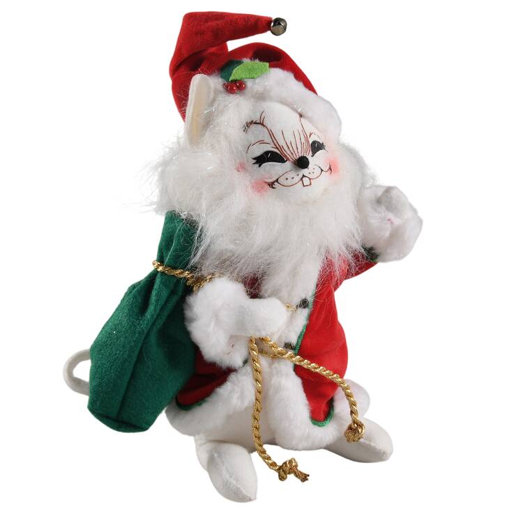 Christmas Mice Mr Santa Mouse With Sack - No Box