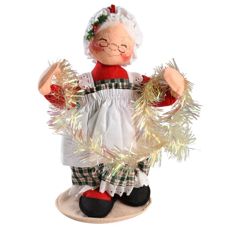 Santa and Mrs Santa Mrs Santa With Garland - No Box