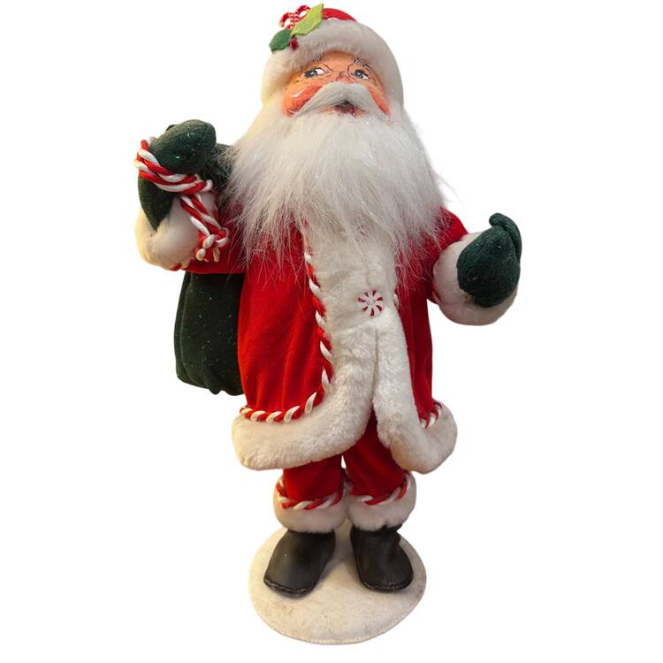 Santa and Mrs Santa Peppermint Twist Santa - No Box