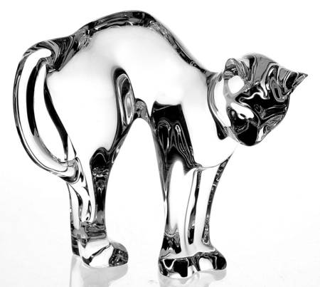 Baccarat Crystal Figurines Cat-Pouncer - With Box Bx948