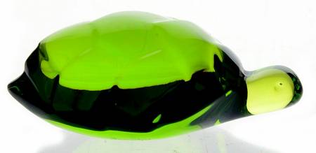Baccarat Crystal Figurines Turtle-Emerald Green  - Nb910, No Box