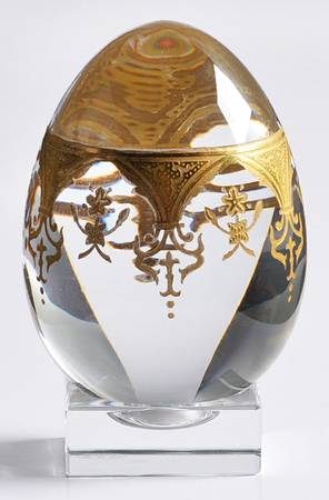 Baccarat Crystal Figurines Prestige Egg With Stand - With Box Bx420