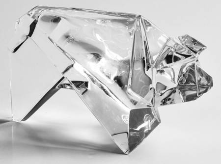 Baccarat Crystal Figurines Origami Pig - No Box