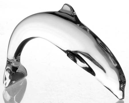 Baccarat Crystal Figurines Diving Dolphin - No Box