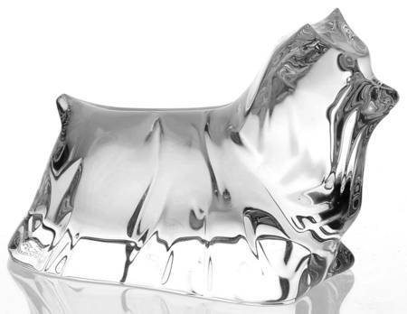 Baccarat Crystal Figurines Yorkshire Terrier-Dog - With Box Bx327