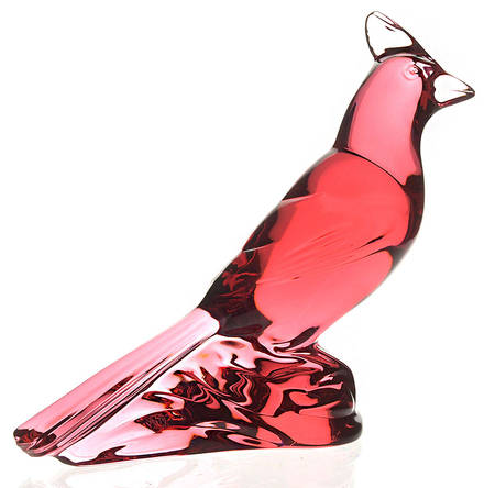 Baccarat Crystal Figurines Cardinal-Red - With Box Bx325