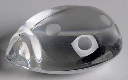 Baccarat Crystal Figurines Ladybug - Clear - With Box Bx937