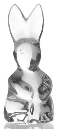 Baccarat Crystal Figurines Rabbit Spinning-Clear - Boxed