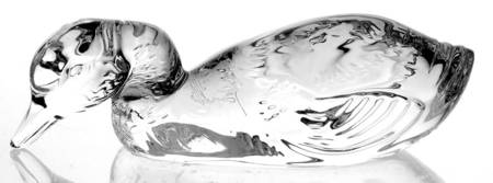 Baccarat Crystal Figurines Duck Swimming-Clear - Nb963, No Box