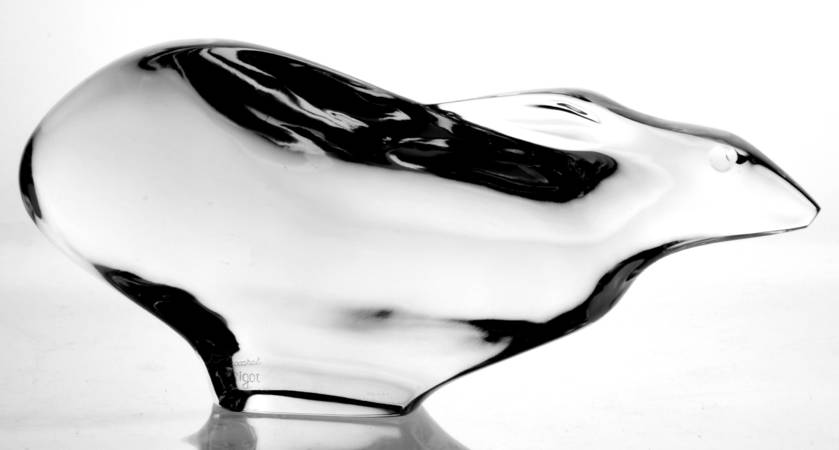 Baccarat Crystal Figurines Hare-Running-Rabbit - No Box