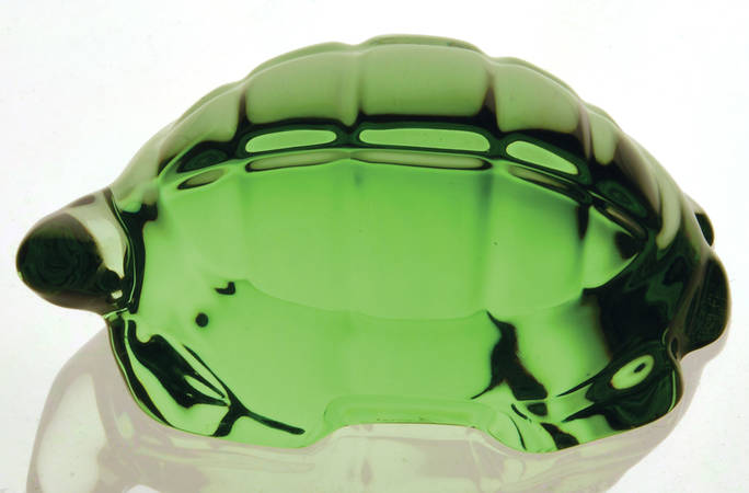 Baccarat Crystal Figurines Turtle-Green - Boxed
