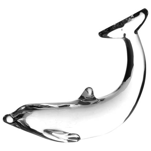 Baccarat Crystal Figurines Dolphin-Swimming - No Box