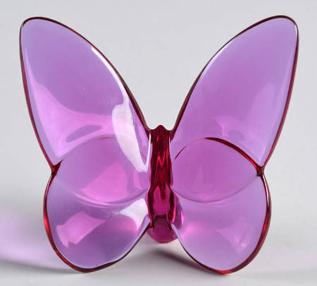 Baccarat Crystal Figurines Lucky Butterfly- Peony - Nb1066, No Box