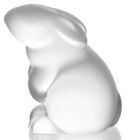 Baccarat Crystal Figurines Rabbit-Sitting-Frost - Nb1067, No Box