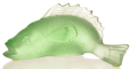 Baccarat Crystal Figurines Fish-Caprille-Green - With Box