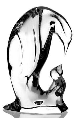 Baccarat Crystal Figurines Penguin & Baby - Boxed