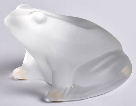 Baccarat Crystal Figurines Frog-Frosted - Boxed