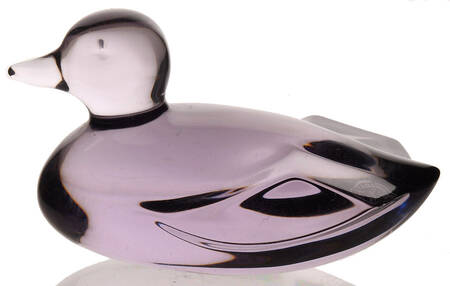 Baccarat Crystal Figurines Duck-Amethyst - With Box Bx2023