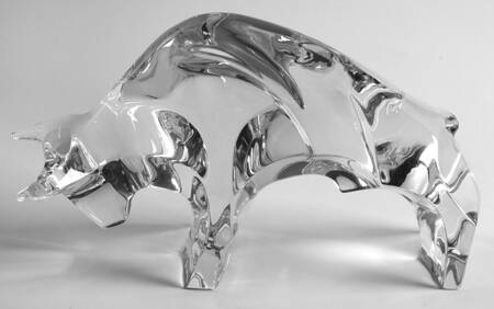 Baccarat Crystal Figurines Wall Street Bull - Nb1016, No Box