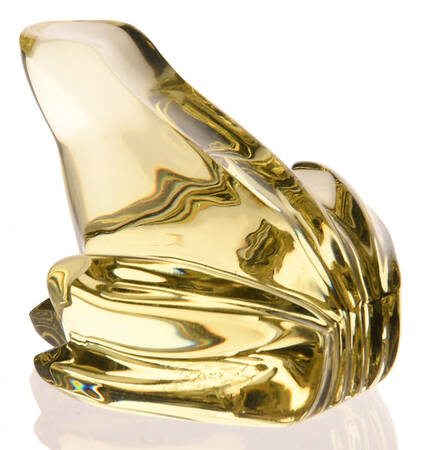 Baccarat Crystal Figurines Tree Frog-Chartreuse Green - No Box Nb2042