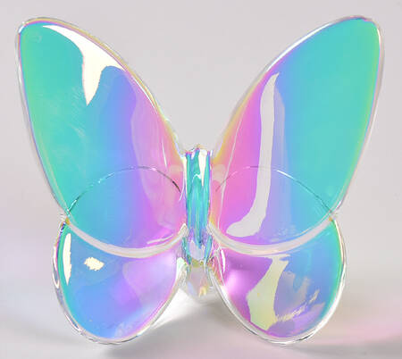 Baccarat Crystal Figurines Lucky Butterfly-Iridescent - Nb1028, No Box