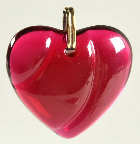 Crystal Pendants Heart Pendant-Red Pendant Only - No Box