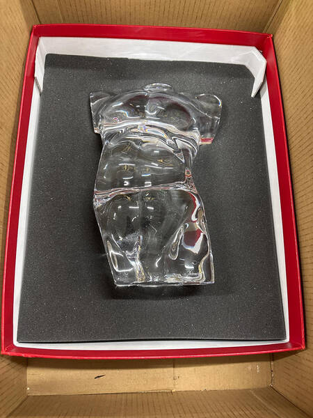 Baccarat Crystal Figurines Male Torso - With Box Bx2059