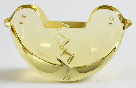 Baccarat Crystal Figurines Rocking Chicks-Yellow - No Box Nb2063
