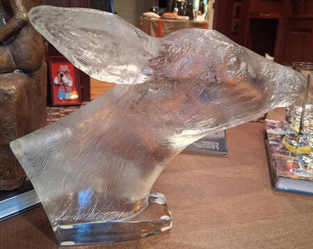 Baccarat Crystal Figurines Deer Head-Medium - Boxed