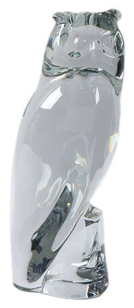 Baccarat Crystal Figurines Eagle Owl-Clear - With Box Bx1056