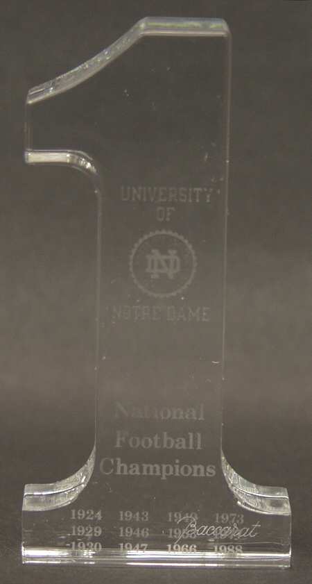 Baccarat Crystal Figurines Number"1"-Notre Dame - Boxed