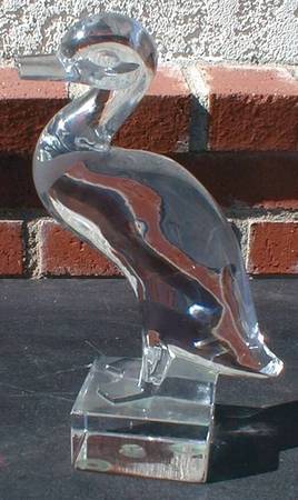 Baccarat Crystal Figurines Duck - With Box Bx944
