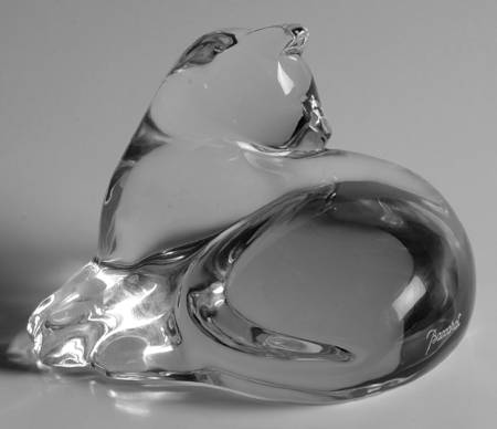 Baccarat Crystal Figurines Kitten-Cuddling - No Box