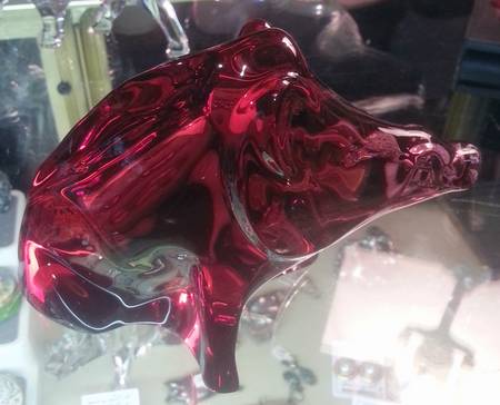 Baccarat Crystal Figurines Wild Boar-Red - With Box Bx956
