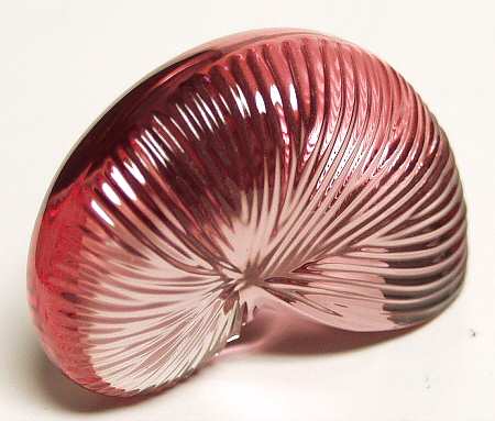 Baccarat Crystal Figurines Nautilus-Pink Rose - Boxed