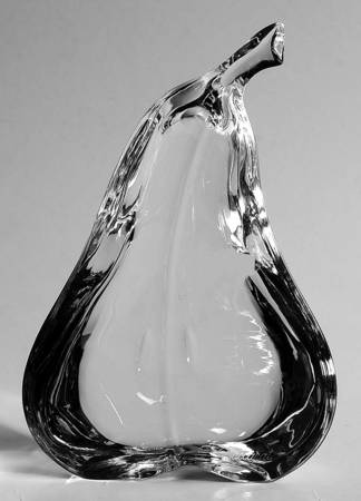 Baccarat Crystal Figurines Pear - With Box Bx317