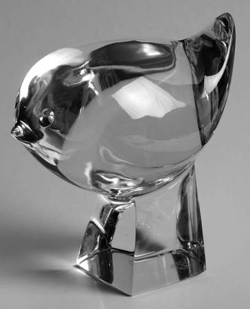 Baccarat Crystal Figurines Bird On Base - With Box