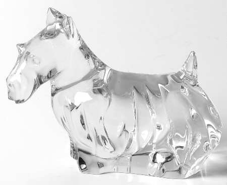 Baccarat Crystal Figurines Scottie Dog - Boxed