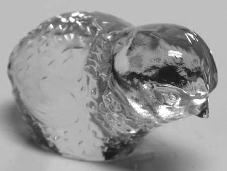 Baccarat Crystal Figurines Chick Head Down - No Box