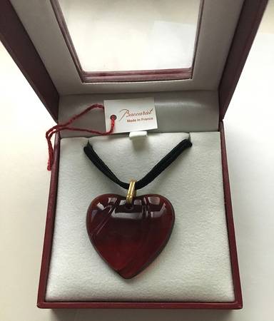 Crystal Pendants Heart Pendant - Red - Boxed